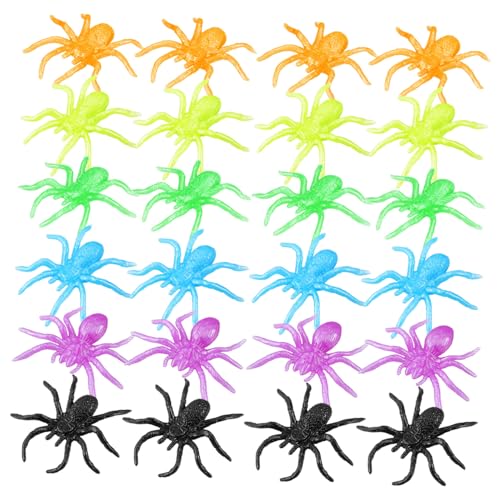 SKISUNO 48 Stück Teiliges Halloween Stretchy Spinnen aus TPR Elastische Weiche Deko Spielzeuge Farben Realistische Fake Spinnen für Party Goodie Bags Pinata und Halloween Dekoration SKISUNO 48 Stück Teiliges Halloween Stretchy Spinnen aus TPR Elastische Weiche Deko Spielzeuge Farben Realistische Fake Spinnen für Party Goodie Bags Pinata und Halloween Dekoration von SKISUNO