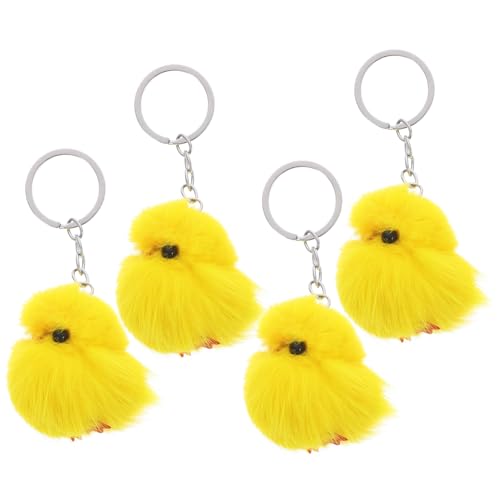 SKISUNO 4Stücke Gelber Plüsch Huhn Schlüsselanhänger Mini Stofftier Lustiger Schlüsselanhänger für Partygeschenk Vielseitige Wohndekoration für Ostern und Feiern SKISUNO 4Stücke Gelber Plüsch Huhn Schlüsselanhänger Mini Stofftier Lustiger Schlüsselanhänger für Partygeschenk Vielseitige Wohndekoration für Ostern und Feiern von SKISUNO