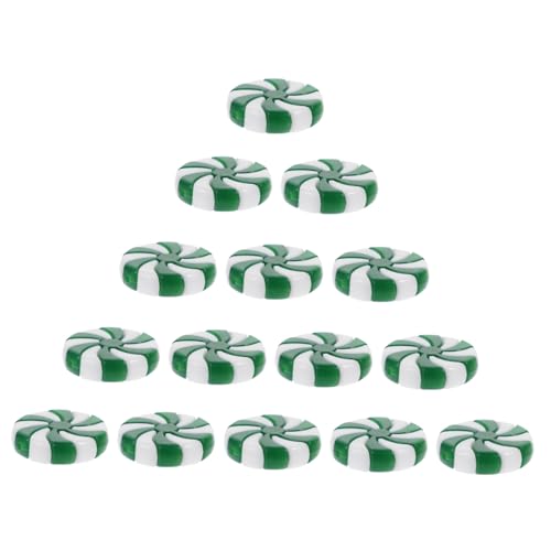 SKISUNO 50 Stück Runde Lose Weihnachtsperlen Kunststoff DIY Bastelperlen für Christbaumschmuck Grün-weiß Leichte Glatte Oberfläche Vielseitig Verwendbar für Baumdekoration und SKISUNO 50 Stück Runde Lose Weihnachtsperlen Kunststoff DIY Bastelperlen für Christbaumschmuck Grün-weiß Leichte Glatte Oberfläche Vielseitig Verwendbar für Baumdekoration und von SKISUNO