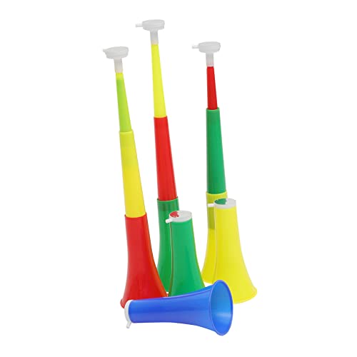 SKISUNO 6 Stück Telescopic Fußballhorn aus Tröten für Anfeuerungsaktionen Sicher und Leicht zu Bedienen für Sportevents und Feiern Zufällige Farbe von SKISUNO