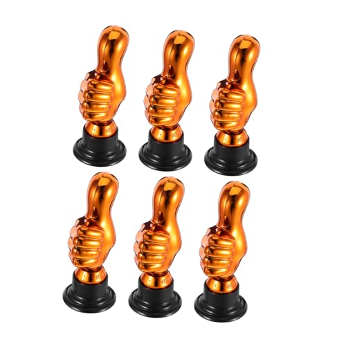SKISUNO 6Stücke Daumentrophäen aus Kunststoff Lustige Sportbelohnungen und Partyauszeichnungen für Spieleabende Veranstaltungen und Wettbewerbe mit Einzigartigem Design von SKISUNO