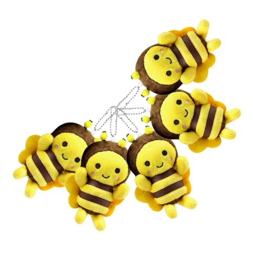 SKISUNO 6Stücke Niedliche Bienen Plüsch Schlüsselanhänger Weiche und Realistische Bienen Stofftiere für Bienen Partys Rucksackanhänger und Babypartys Handgefertigte SKISUNO 6Stücke Niedliche Bienen Plüsch Schlüsselanhänger Weiche und Realistische Bienen Stofftiere für Bienen Partys Rucksackanhänger und Babypartys Handgefertigte von SKISUNO