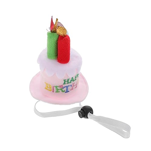 SKISUNO Happy Birthday-hut Zum Party-verkleiden Kuchenhut Aus Plüschstoff Für Erwachsene Jungen Und Mädchen Foto-requisite Mit Der Aufschrift „happy Birthday“ 1 Stück von SKISUNO