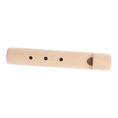 SKISUNO Holzflöte Für Spielzeugpfeife Unbemalt DIY Malset Musikalisches Lernspielzeug Holzflöte Pfeife Orff Instrument Für Kreative Musikerziehung von SKISUNO