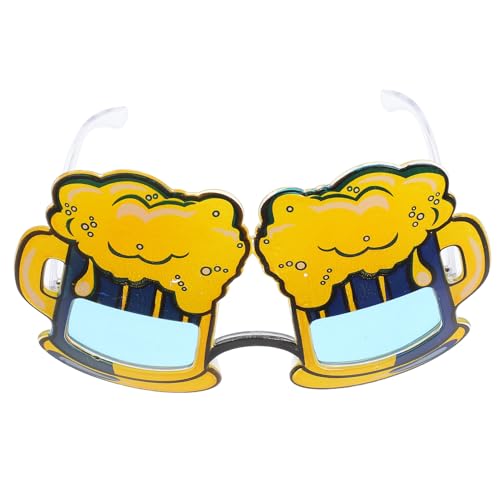 SKISUNO Kreative Bierkrug-Brille für Bier-Motto-Partys, lustige Kostüm-Sonnenbrille für Oktoberfest-Dekorationen und Festival-Feiern, originelle Fotoautomaten-Requisiten, Multi, 1 Stück SKISUNO Kreative Bierkrug-Brille für Bier-Motto-Partys, lustige Kostüm-Sonnenbrille für Oktoberfest-Dekorationen und Festival-Feiern, originelle Fotoautomaten-Requisiten, Multi, 1 Stück von SKISUNO