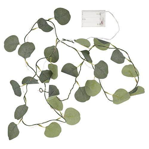 SKISUNO Künstliche Eukalyptus Lichterkette Mit 20 LEDs Dekorative Girlande Für Innen Und Außen Warmweiße Lichter Für Hochzeitsdeko Partys Und Gemütliche Abende Batterie Nicht SKISUNO Künstliche Eukalyptus Lichterkette Mit 20 LEDs Dekorative Girlande Für Innen Und Außen Warmweiße Lichter Für Hochzeitsdeko Partys Und Gemütliche Abende Batterie Nicht von SKISUNO
