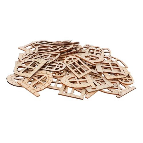 SKISUNO Miniatur-feentüren Aus Holz 100 Stück Unfertige Gartenornamente Mini-fenstertür Für Außenbereich DIY-gartendeko Zubehör SKISUNO Miniatur-feentüren Aus Holz 100 Stück Unfertige Gartenornamente Mini-fenstertür Für Außenbereich DIY-gartendeko Zubehör von SKISUNO