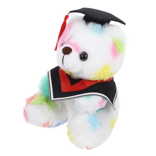 SKISUNO Plüschbär Abschlussgeschenk Adorable Abschlussbär mit Schal Weiches Kuscheltier für Perfektes zur Graduierung für Schlafzimmer Wohnzimmer und Waschbar und Langlebig von SKISUNO