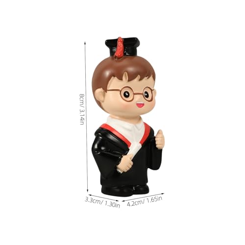 SKISUNO Resin Cake Topper Doktor Figurine Miniatur Abschluss Party Dekoration für Kuchen Dessert Tortenaufsatz Abschlussfeier Zubehör von SKISUNO