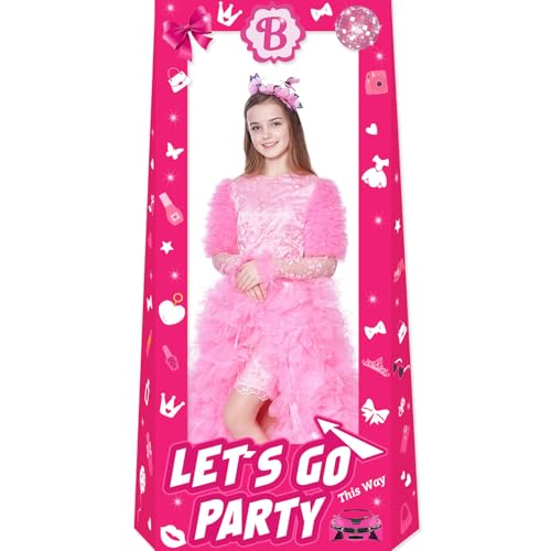 Geburtstagsdekorationen für Mädchen, 1,4 m hoch, aus Karton, Foto-Requisiten für Puppe, Prinzessin, Party-Dekoration, Fotoshooting, Let's Go-Party-Dekoration für Mädchen, Geburtstagszubehör (134,6 x Geburtstagsdekorationen für Mädchen, 1,4 m hoch, aus Karton, Foto-Requisiten für Puppe, Prinzessin, Party-Dekoration, Fotoshooting, Let's Go-Party-Dekoration für Mädchen, Geburtstagszubehör (134,6 x von SKJIAYEE