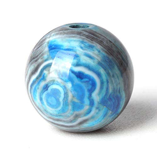 100 Stück Natursteine, 10 mm, blauer gestreifter Achat, rund, lose Edelsteine, Energieheilungsperlen, Lochgröße 1 mm, glatte Perlen für Armbänder, Halsketten, Ohrringe, Schmuckherstellung 100 Stück Natursteine, 10 mm, blauer gestreifter Achat, rund, lose Edelsteine, Energieheilungsperlen, Lochgröße 1 mm, glatte Perlen für Armbänder, Halsketten, Ohrringe, Schmuckherstellung von SKKIKHYBPO