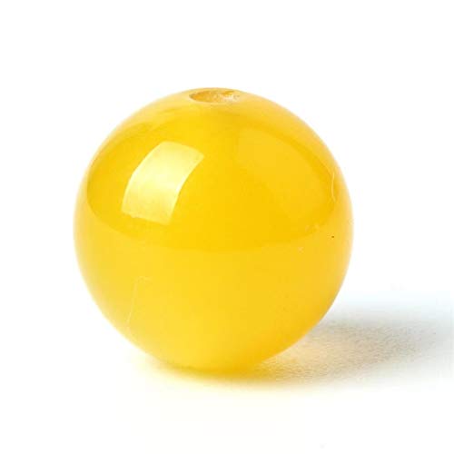 100 Stück Natursteine, 8 mm, gelber Achat, rund, lose Edelsteine, Energieheilungsperlen, Lochgröße 1 mm, glatte Perlen für Armbänder, Halsketten, Ohrringe, Schmuckherstellung 100 Stück Natursteine, 8 mm, gelber Achat, rund, lose Edelsteine, Energieheilungsperlen, Lochgröße 1 mm, glatte Perlen für Armbänder, Halsketten, Ohrringe, Schmuckherstellung von SKKIKHYBPO