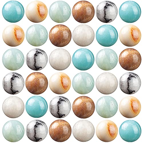 100 Stück Natursteinperlen, 10 mm, Amazonit, runde Edelsteinperlen, lose Perlen mit elastischer Armbandschnur für Armbänder, Halsketten, Schmuckherstellung 100 Stück Natursteinperlen, 10 mm, Amazonit, runde Edelsteinperlen, lose Perlen mit elastischer Armbandschnur für Armbänder, Halsketten, Schmuckherstellung von SKKIKHYBPO
