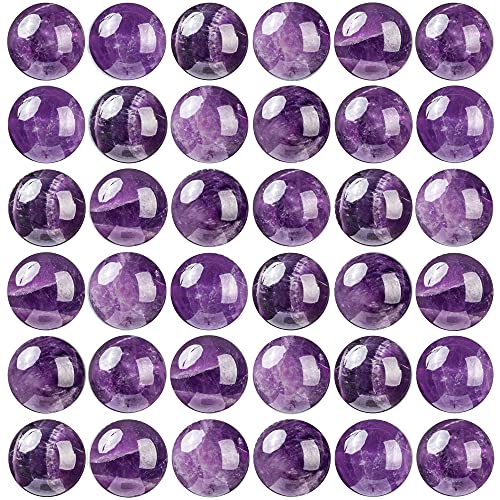 100 Stück Natursteinperlen, 6 mm, rund, Amethyst, Edelstein, lose Perlen mit elastischer Armbandschnur für Armbänder, Halsketten, Schmuckherstellung von SKKIKHYBPO