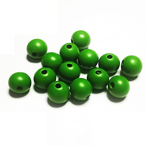 100 Stück grüne Holzperlen, 20 mm, unlackiert, runde Abstandshalter, Holzperlen für Bastelarbeiten, Girlanden, Bauernhaus-Dekor, Schmuck, Armband, Halskette, Weihnachtsfeiertagsdekoration 100 Stück grüne Holzperlen, 20 mm, unlackiert, runde Abstandshalter, Holzperlen für Bastelarbeiten, Girlanden, Bauernhaus-Dekor, Schmuck, Armband, Halskette, Weihnachtsfeiertagsdekoration von SKKIKHYBPO