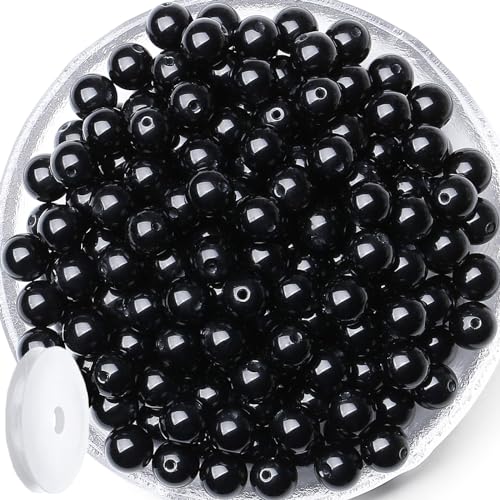 100 Stück schwarze Obsidian-Perlen, 8 mm, Natursteine, Perlen, rund, lose Edelsteine, Kristalle, Perlen für DIY-Armbänder, Perlen, Schmuckherstellung, Halsketten, Ohrringe, 0,8 cm Kristallstein 100 Stück schwarze Obsidian-Perlen, 8 mm, Natursteine, Perlen, rund, lose Edelsteine, Kristalle, Perlen für DIY-Armbänder, Perlen, Schmuckherstellung, Halsketten, Ohrringe, 0,8 cm Kristallstein von SKKIKHYBPO