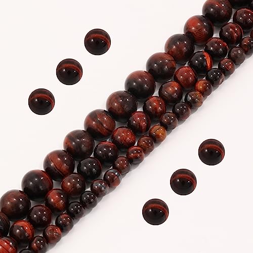 108 Stück 8 mm natürliche rote Tigeraugen-Perlen, rund, lose Perlen für Schmuckherstellung 108 Stück 8 mm natürliche rote Tigeraugen-Perlen, rund, lose Perlen für Schmuckherstellung von SKKIKHYBPO