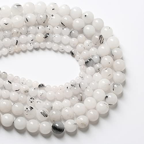 12 mm, 32 Stück Naturstein-Tintenpunkte, Jade, lose Perlen für Schmuckherstellung, Armband, Halskette 12 mm, 32 Stück Naturstein-Tintenpunkte, Jade, lose Perlen für Schmuckherstellung, Armband, Halskette von SKKIKHYBPO