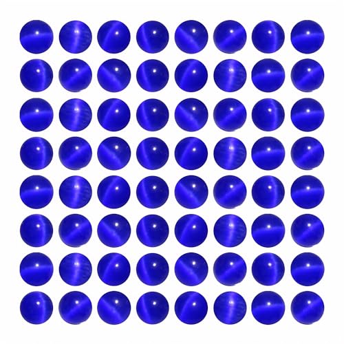 180 Stück Saphirblaue Katzenaugenperlen 6 mm runde Kristallperlen für Schmuckherstellung, DIY-Armbänder, Halsketten, Zubehör 180 Stück Saphirblaue Katzenaugenperlen 6 mm runde Kristallperlen für Schmuckherstellung, DIY-Armbänder, Halsketten, Zubehör von SKKIKHYBPO