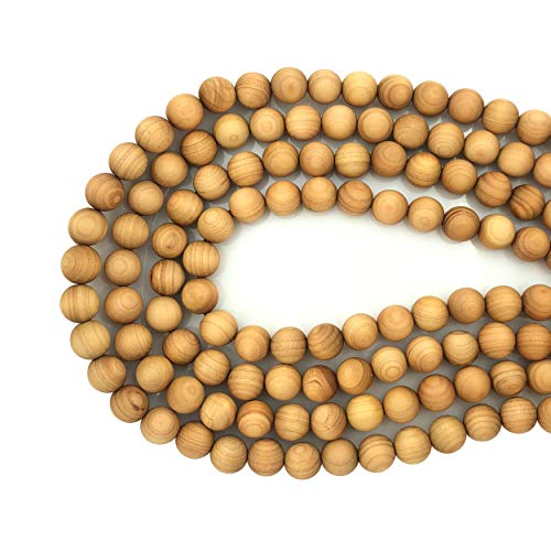 200 Stück 10 mm wunderschöne, natürliche, runde polierte Palisander-Perlen für Schmuckherstellung, DIY, Handarbeit von SKKIKHYBPO