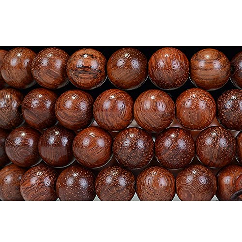 200 Stück 8 mm wunderschöne, natürliche, runde polierte Palisander-Perlen für Schmuckherstellung, DIY, Handarbeit von SKKIKHYBPO
