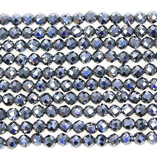 3 mm große, facettierte natürliche Terahertz-Perlen, rund, lose Perlen für Schmuckherstellung, Armband, Halskette 3 mm große, facettierte natürliche Terahertz-Perlen, rund, lose Perlen für Schmuckherstellung, Armband, Halskette von SKKIKHYBPO