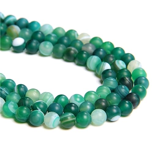 38 Stück 10 mm natürlicher, mattgrün gestreifter Achat, rund, glatt, lose Abstandshalter, Lochgröße 1 mm, Edelstein-Energieheilung, DIY-Perlen für Armbänder, Halsketten, Schmuckherstellung 38 Stück 10 mm natürlicher, mattgrün gestreifter Achat, rund, glatt, lose Abstandshalter, Lochgröße 1 mm, Edelstein-Energieheilung, DIY-Perlen für Armbänder, Halsketten, Schmuckherstellung von SKKIKHYBPO