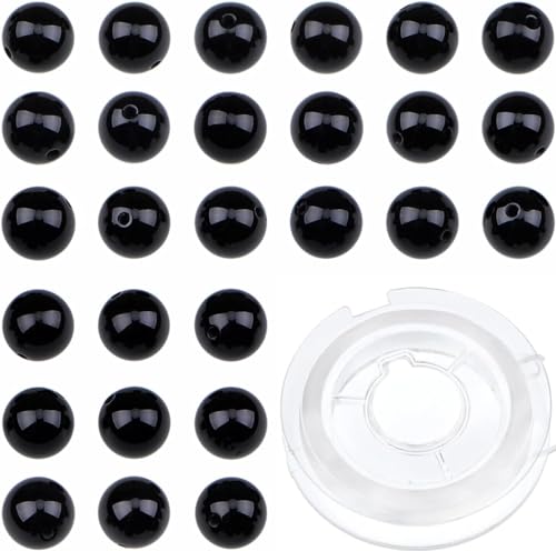 4 mm natürliche Onyxperlen, schwarzer Achat, rund, mit 210 Stück, DIY-Schmuckherstellung, Uni (4 mm, 210 Stück, schwarzer Onyx) von SKKIKHYBPO