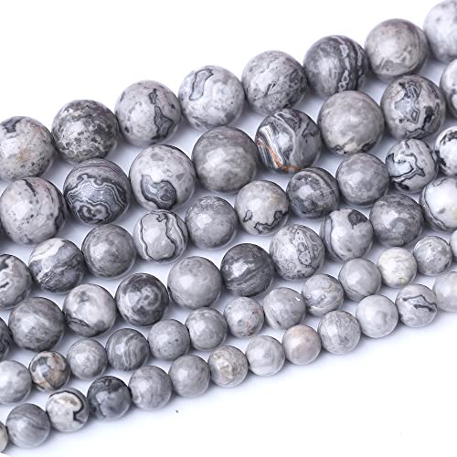 6 mm graue Karten-Perlen, rund, lose Energiesteinperlen für Schmuckherstellung, DIY, Armband, Halskette 6 mm graue Karten-Perlen, rund, lose Energiesteinperlen für Schmuckherstellung, DIY, Armband, Halskette von SKKIKHYBPO