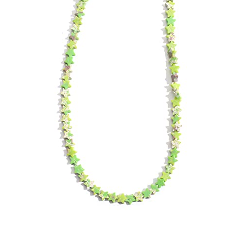 6 mm große Naturstein-Perlen in Sternform, lose Perlen, Handschmeichler, DIY, Muschelperlen für Frauen, Schmuckherstellung, Garssgrün, Imperialer Jaspis von SKKIKHYBPO