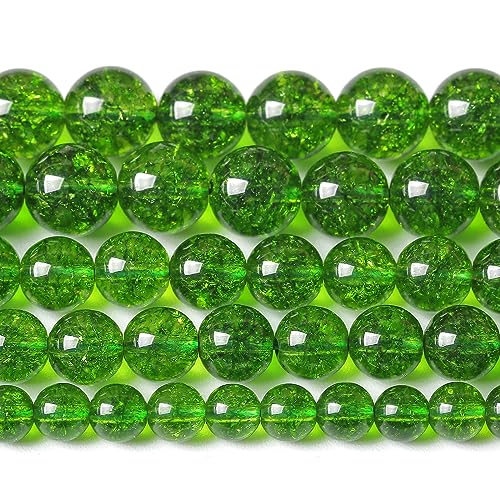 8MM 45PCS Grüne Peridot Kristall Stein Perlen für Schmuck Machen DIY Armband von SKKIKHYBPO