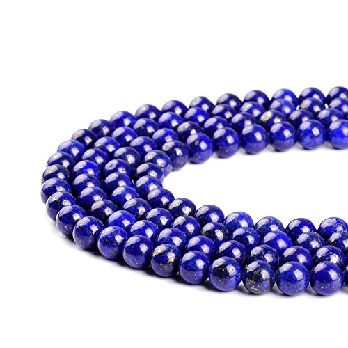 AAA Natürlicher tiefblauer Lapislazuli-Edelstein, runde lose Perlen, 2 mm, 3 mm, 4 mm, 6 mm, 8 mm, 10 mm, 12 mm (2 mm) von SKKIKHYBPO