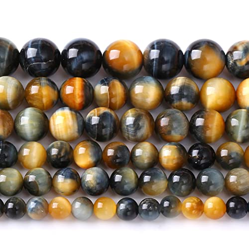 AAAAA Tigeraugen-Perlen zur Schmuckherstellung, 6 mm, 60 Stück Natursteine, Halbedelsteine, rund, glatt, lose Abstandshalter-Perlen AAAAA Tigeraugen-Perlen zur Schmuckherstellung, 6 mm, 60 Stück Natursteine, Halbedelsteine, rund, glatt, lose Abstandshalter-Perlen von SKKIKHYBPO