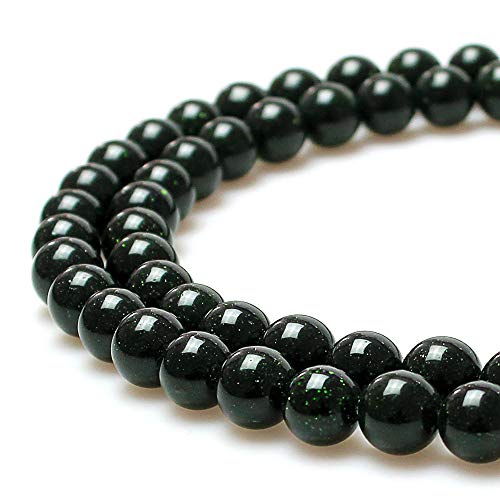 Bestseller Grüner Sandstein, runde Steinperlen für Schmuckherstellung, DIY, Armband, Halskette (10 mm) von SKKIKHYBPO