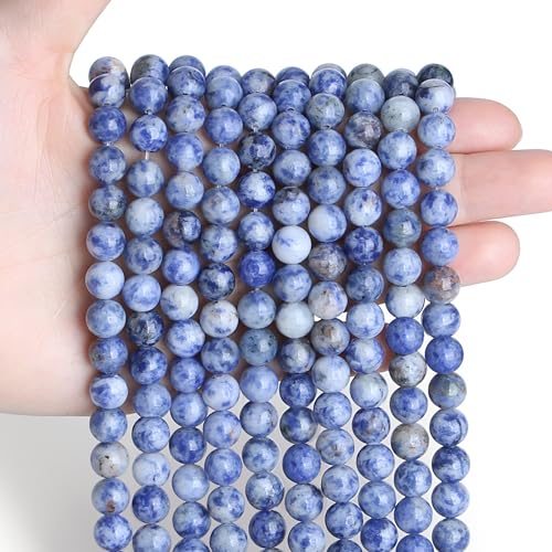 Blaue Kristallperlen, 8 mm, 100 Stück, Naturstein, rund, lose Edelsteine für Armbänder und Schmuckherstellung Blaue Kristallperlen, 8 mm, 100 Stück, Naturstein, rund, lose Edelsteine für Armbänder und Schmuckherstellung von SKKIKHYBPO