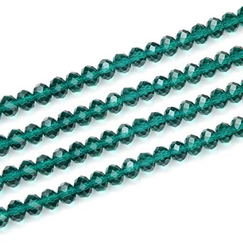 CCR824 tschechische facettierte Rondelle-Kristallglasperlen, lose Perlen, 8 mm, Abstandshalter, Großpackung, Smaragdgrün, 660–680 Stück, für Bastelarbeiten, Schmuckherstellung, 10 Stränge CCR824 tschechische facettierte Rondelle-Kristallglasperlen, lose Perlen, 8 mm, Abstandshalter, Großpackung, Smaragdgrün, 660–680 Stück, für Bastelarbeiten, Schmuckherstellung, 10 Stränge von SKKIKHYBPO