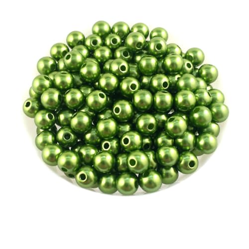 Dunkelgrüne 3 mm Kunstperlen, können zu wunderschönem Schmuck gemacht werden, künstliche Perlen für Hochzeiten, Geburtstage, Valentinstag und besondere Anlässe (10 Stück) von SKKIKHYBPO