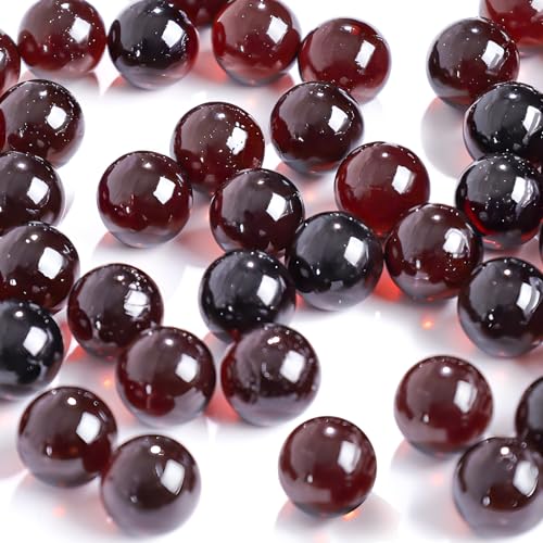 Glasmurmeln für Vasen, 0,5 kg, 1,6 cm, bernsteinfarbene Glasperlen für Heimdekoration von SKKIKHYBPO