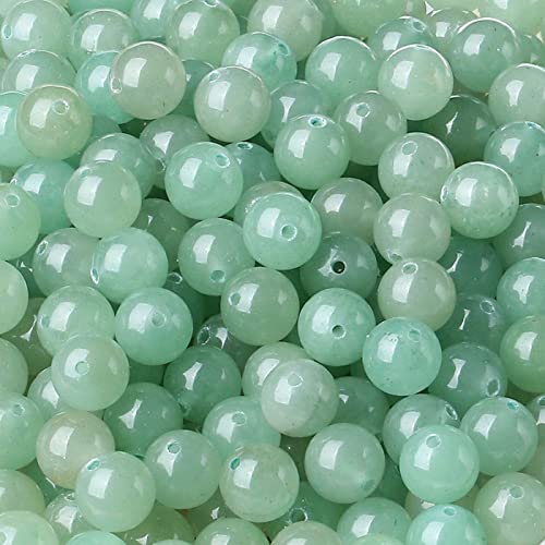 Grüner Aventurin, 6 mm, natürlicher, runder loser Edelstein für selbstgemachte Armbänder, Halsketten, Ohrringe, Schmuckherstellung, Polieren, echte Steine, Perlen, 96 Stück, 2 Stränge, 81,3 cm Grüner Aventurin, 6 mm, natürlicher, runder loser Edelstein für selbstgemachte Armbänder, Halsketten, Ohrringe, Schmuckherstellung, Polieren, echte Steine, Perlen, 96 Stück, 2 Stränge, 81,3 cm von SKKIKHYBPO