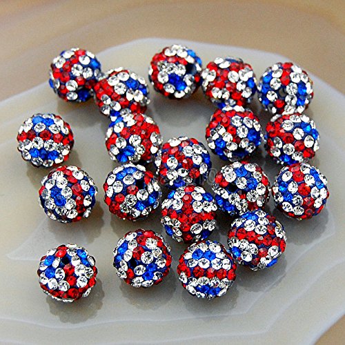 Hochwertige tschechische Kristall-Strasssteine, Pavé-Fassung, rund, 6 mm, 8 mm, 10 mm, 12 mm (12 mm, UK), 30 Stück von SKKIKHYBPO