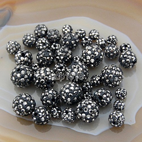 Hochwertige tschechische Kristall-Strasssteine, rund, 6 mm, 8 mm, 10 mm, 12 mm (10 mm, Häma), 30 Stück von SKKIKHYBPO