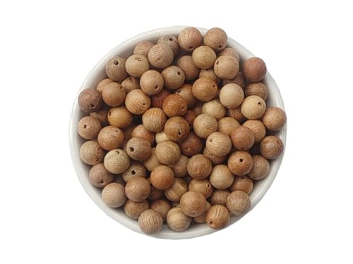 Holzperlen, 10 mm, rund, lose Perlen für Armbänder, Halsketten, Schmuckherstellung, Basteln, DIY (10 mm, Farbe 4) von SKKIKHYBPO