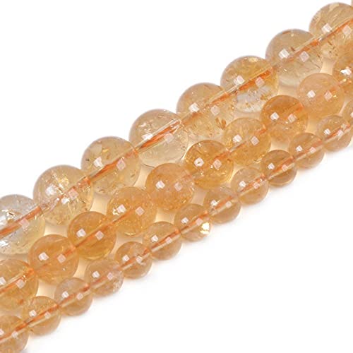 Natürlicher Citrin, 10 mm, rund, lose Perlen, Strang für DIY-Armbänder, Halsketten, Schmuckherstellung Natürlicher Citrin, 10 mm, rund, lose Perlen, Strang für DIY-Armbänder, Halsketten, Schmuckherstellung von SKKIKHYBPO