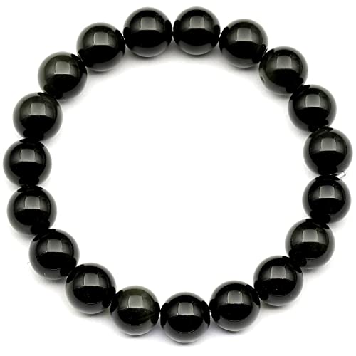 Natürliches Obsidian-Perlenarmband, echtes schwarzes Kristallarmband, Skorpion-Armband, elastisches Edelstein-Armband, 8 mm Perlen, Modeschmuck. Natürliches Obsidian-Perlenarmband, echtes schwarzes Kristallarmband, Skorpion-Armband, elastisches Edelstein-Armband, 8 mm Perlen, Modeschmuck. von SKKIKHYBPO