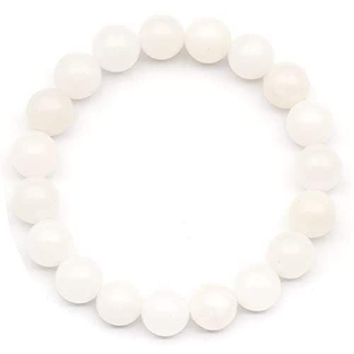 Natürliches Selenit-Perlenarmband, echtes weißes Kristallarmband, Krebsarmband, elastisches Edelsteinarmband, 8 mm Perlen, Modeschmuck. Natürliches Selenit-Perlenarmband, echtes weißes Kristallarmband, Krebsarmband, elastisches Edelsteinarmband, 8 mm Perlen, Modeschmuck. von SKKIKHYBPO