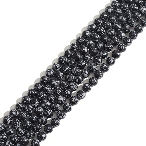 Naturstein, 8 mm, Schneeflocken-Obsidian, runder Kristall, Energiestein, Perlen, lose Edelsteine, DIY, glatte Perlen für Armbänder, Halsketten, Ohrringe, Schmuckherstellung Naturstein, 8 mm, Schneeflocken-Obsidian, runder Kristall, Energiestein, Perlen, lose Edelsteine, DIY, glatte Perlen für Armbänder, Halsketten, Ohrringe, Schmuckherstellung von SKKIKHYBPO