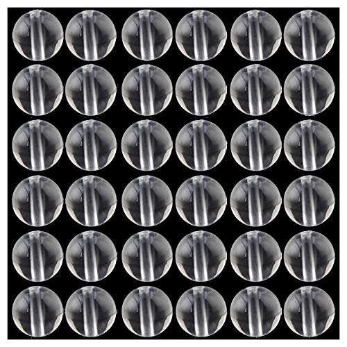 Natursteinperlen, 100 Stück, 8 mm, weißer, klarer Kristall, Quarz, runde Steinperlen, lose Edelsteinloch, 1 mm, zum Selbermachen, glatte Perlen für Armbänder, Halsketten, Ohrringe, Schmuckherstellung Natursteinperlen, 100 Stück, 8 mm, weißer, klarer Kristall, Quarz, runde Steinperlen, lose Edelsteinloch, 1 mm, zum Selbermachen, glatte Perlen für Armbänder, Halsketten, Ohrringe, Schmuckherstellung von SKKIKHYBPO