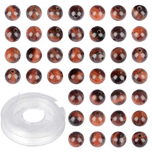 Natursteinperlen, rotes Tigerauge, rund, echter Stein, lose Edelstein-Perlen, Lochgröße 1 mm, DIY-Charm, glatte Perlen für Armbänder, Halsketten, Ohrringe, 6 mm, 200 Stück (rotes Tigerauge, 6 mm) Natursteinperlen, rotes Tigerauge, rund, echter Stein, lose Edelstein-Perlen, Lochgröße 1 mm, DIY-Charm, glatte Perlen für Armbänder, Halsketten, Ohrringe, 6 mm, 200 Stück (rotes Tigerauge, 6 mm) von SKKIKHYBPO
