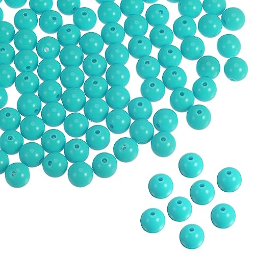 Runde Acrylperlen, 10 mm, lose Blasen, Bastelperlen, verschiedene Bonbonfarben, für DIY-Armbänder, Ohrringe, Halsketten, Schmuckherstellung, Blaugrün, 900 Stück Runde Acrylperlen, 10 mm, lose Blasen, Bastelperlen, verschiedene Bonbonfarben, für DIY-Armbänder, Ohrringe, Halsketten, Schmuckherstellung, Blaugrün, 900 Stück von SKKIKHYBPO