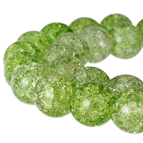 Runde Crackle Druk tschechische Kristallperlen für Schmuckherstellung, 10 mm Strang, Grün Runde Crackle Druk tschechische Kristallperlen für Schmuckherstellung, 10 mm Strang, Grün von SKKIKHYBPO